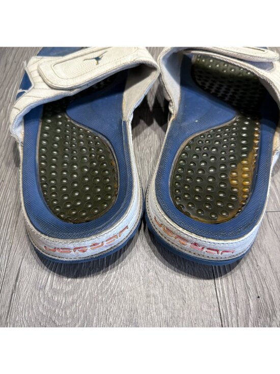 NIKE AIR JORDAN HYDRO XII 12 RETRO WHITE FRENCH BLUE FIRE RED SLIDES SLIPPERS 11 main image 6